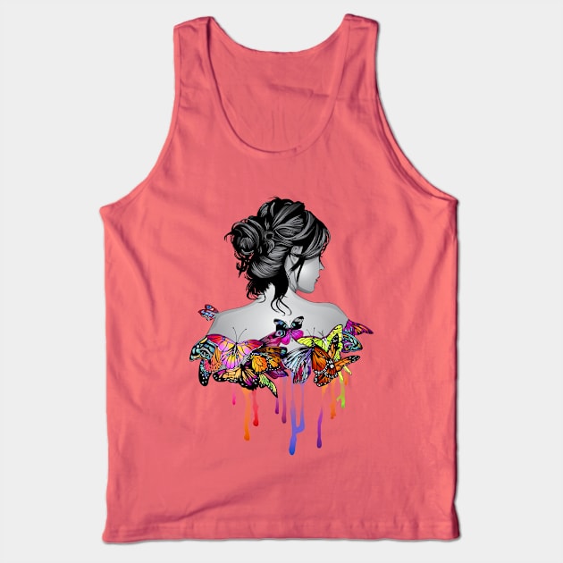 butterflies soul Tank Top by Mako Design 